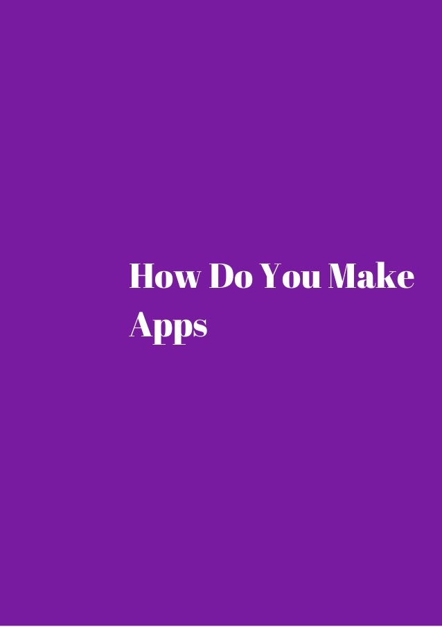 How do you make apps get it now