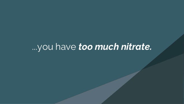 how do you manipulate nitrate levels in aquaponics with