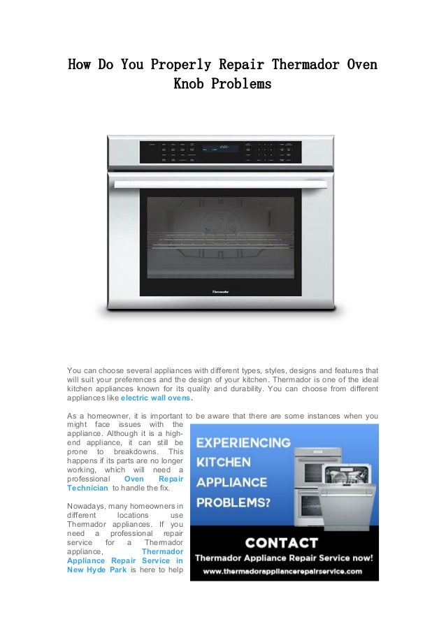 How Do You Properly Repair Thermador Oven Knob Problems.pdf