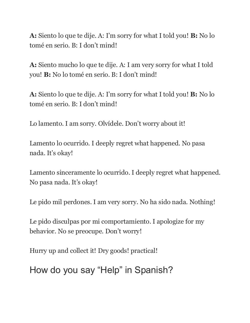 How do you say sorry in Spanish? 19 ways to apologize in Spanish!
