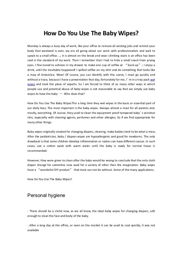 What is baby wipes used for Clearance