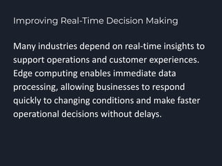 How Edge Computing Is Transforming Real-Time Data Processing | PDF