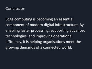 How Edge Computing Is Transforming Real-Time Data Processing | PDF