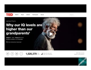 The	
  Flynn	
  eﬀect	
  
 