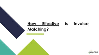 How Effective is Invoice
Matching?
 