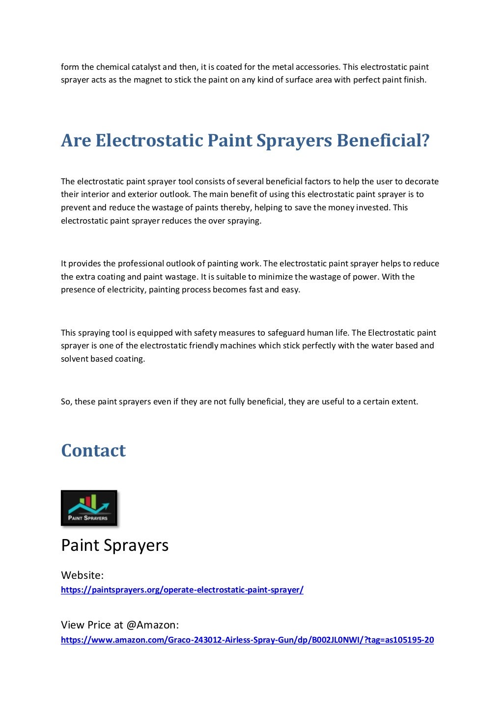 How Electrostatic Paint Sprayer Work And Its Benefits? Paint Sprayers