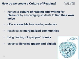 Creating a Culture of Reading in Schools - Sarah M Howell | PPTX