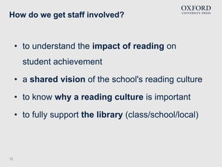 Creating a Culture of Reading in Schools - Sarah M Howell | PPTX