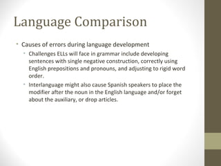 Language Comparer Language Comparison | PPT | Education