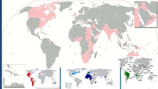 UK reach ¼ of the 
world population 
and dominates 1/5 
of all the land 
UK x ES x FR x PT 
 