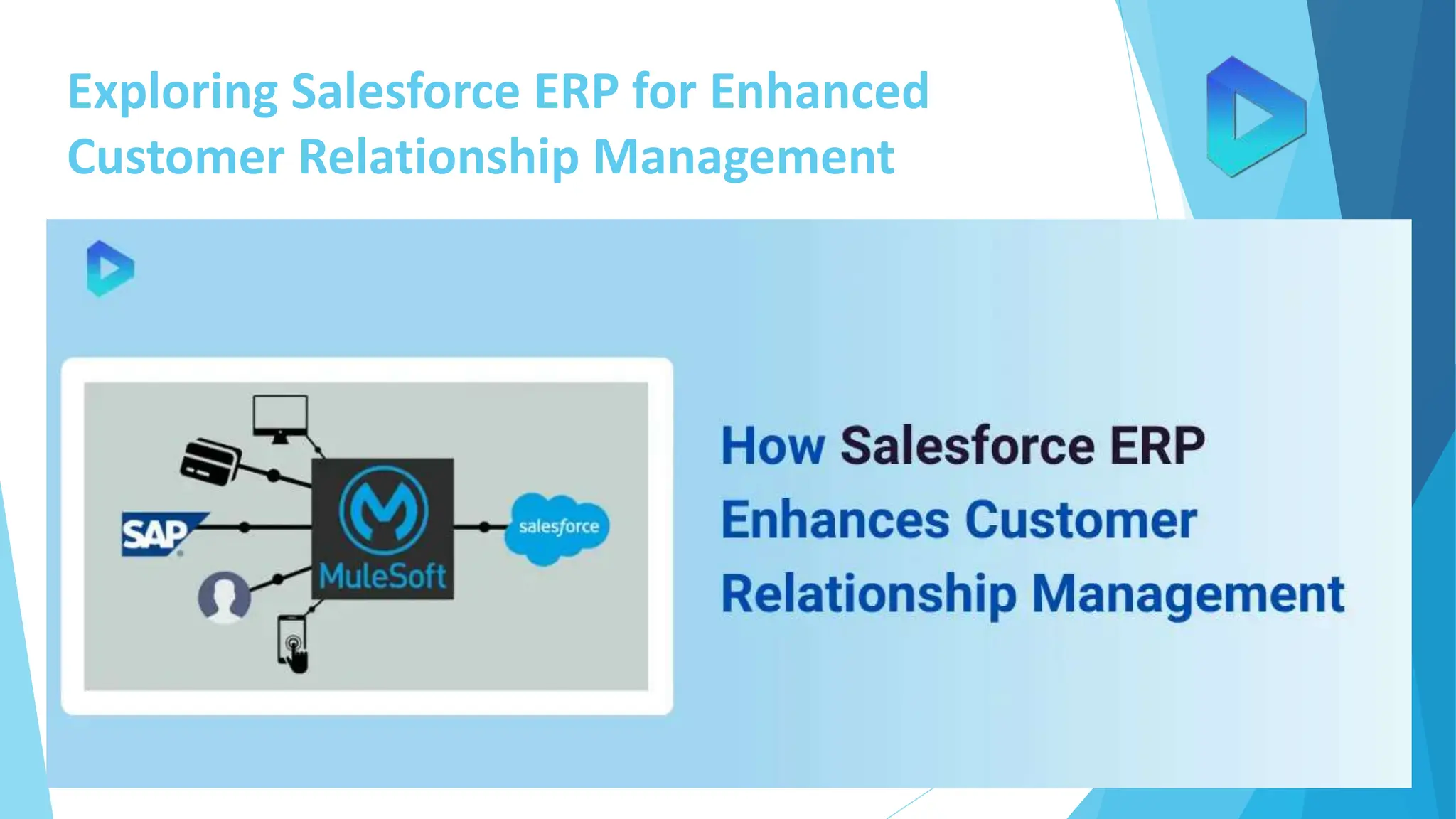 Exploring Salesforce ERP for Enhanced
Customer Relationship Management
 