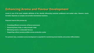 Enhancing tea flavour and colour through enzymes | PPTX