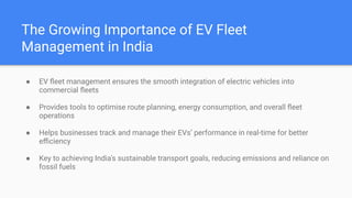 How EV Fleet Management is Paving the Way for Sustainable Transport in ...
