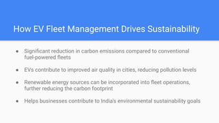 How EV Fleet Management is Paving the Way for Sustainable Transport in ...