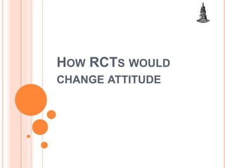 HOW RCTS WOULD
CHANGE ATTITUDE
 