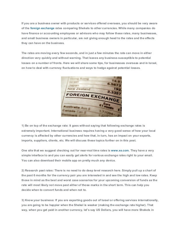 How Exchange Rate Fluctuations Affect International Businesses And W