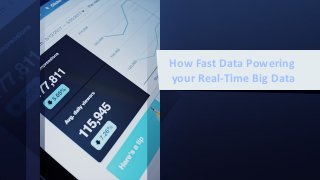 How Fast Data Powering
your Real-Time Big Data
 