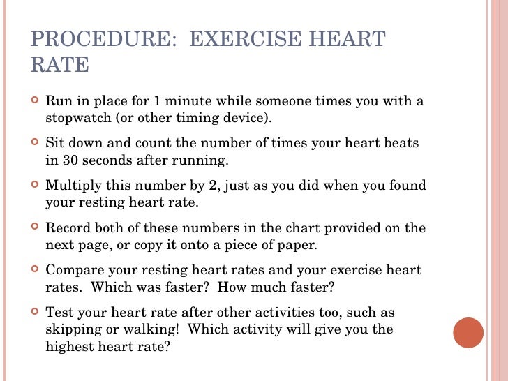 How Fast Does Your Heart Beat Science Ind Project