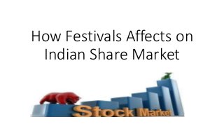 How Festivals Affects on
Indian Share Market
 
