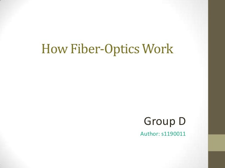 How Fiber Optics Work