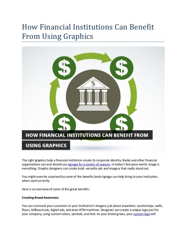 How Financial Institutions Can Benefit From Using Graphics