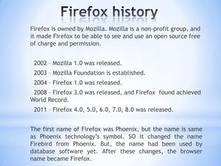 First Firefox How Firefox Work | PPTX