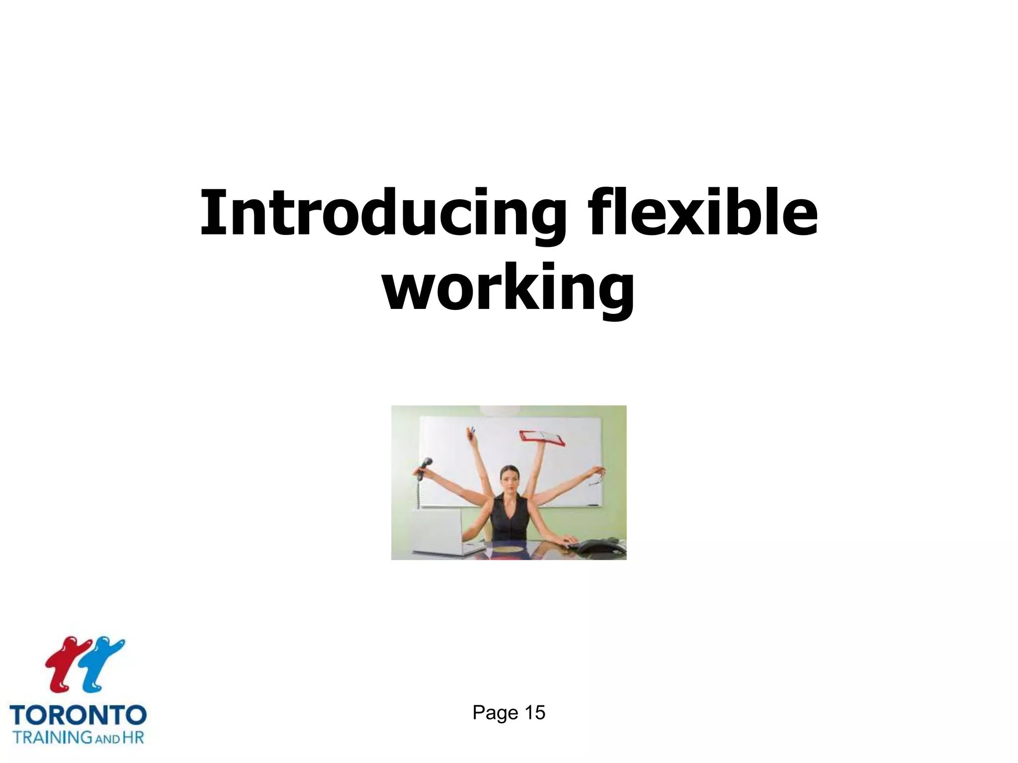Introducing flexible
      working




        Page 15
 