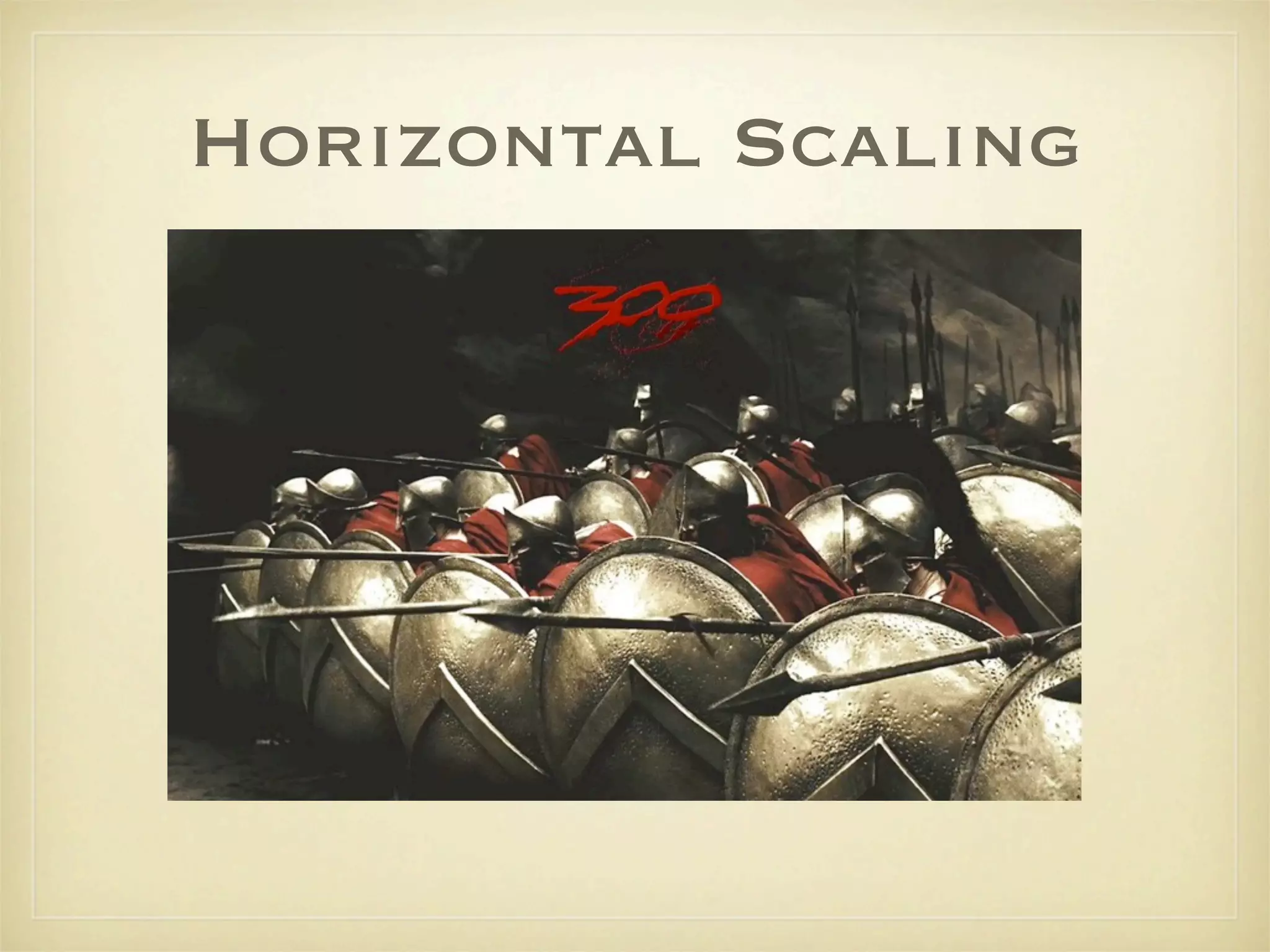 Horizontal Scaling
 
