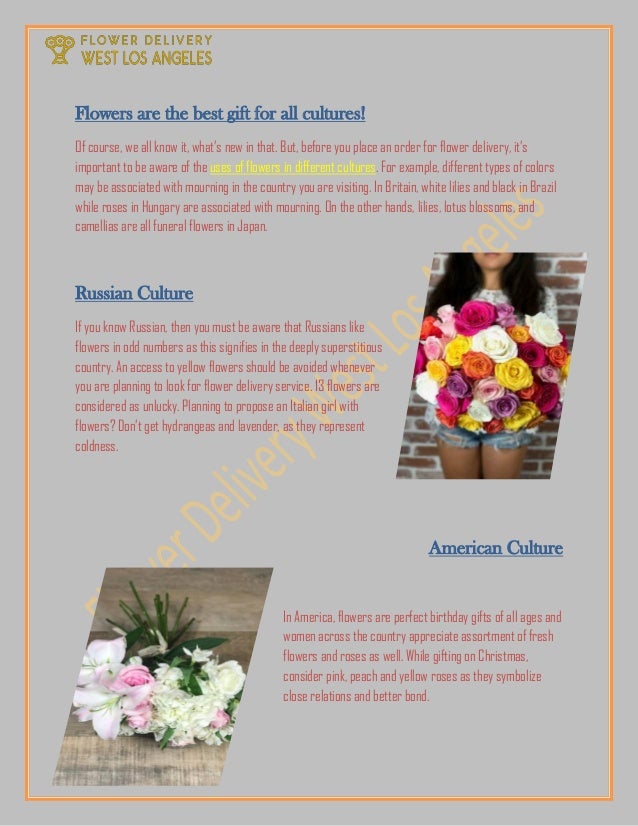 How Flowers Are Used In Different Cultures