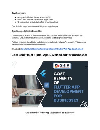 Flutter App Development for Android & iOS Explained | PDF
