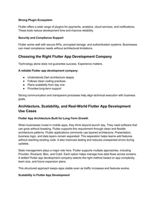 Flutter App Development for Android & iOS Explained | PDF