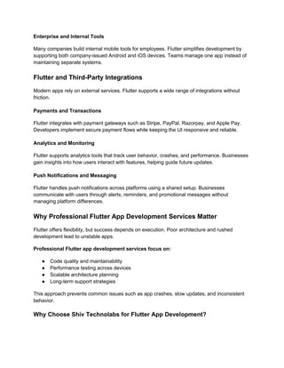 Flutter App Development for Android & iOS Explained | PDF