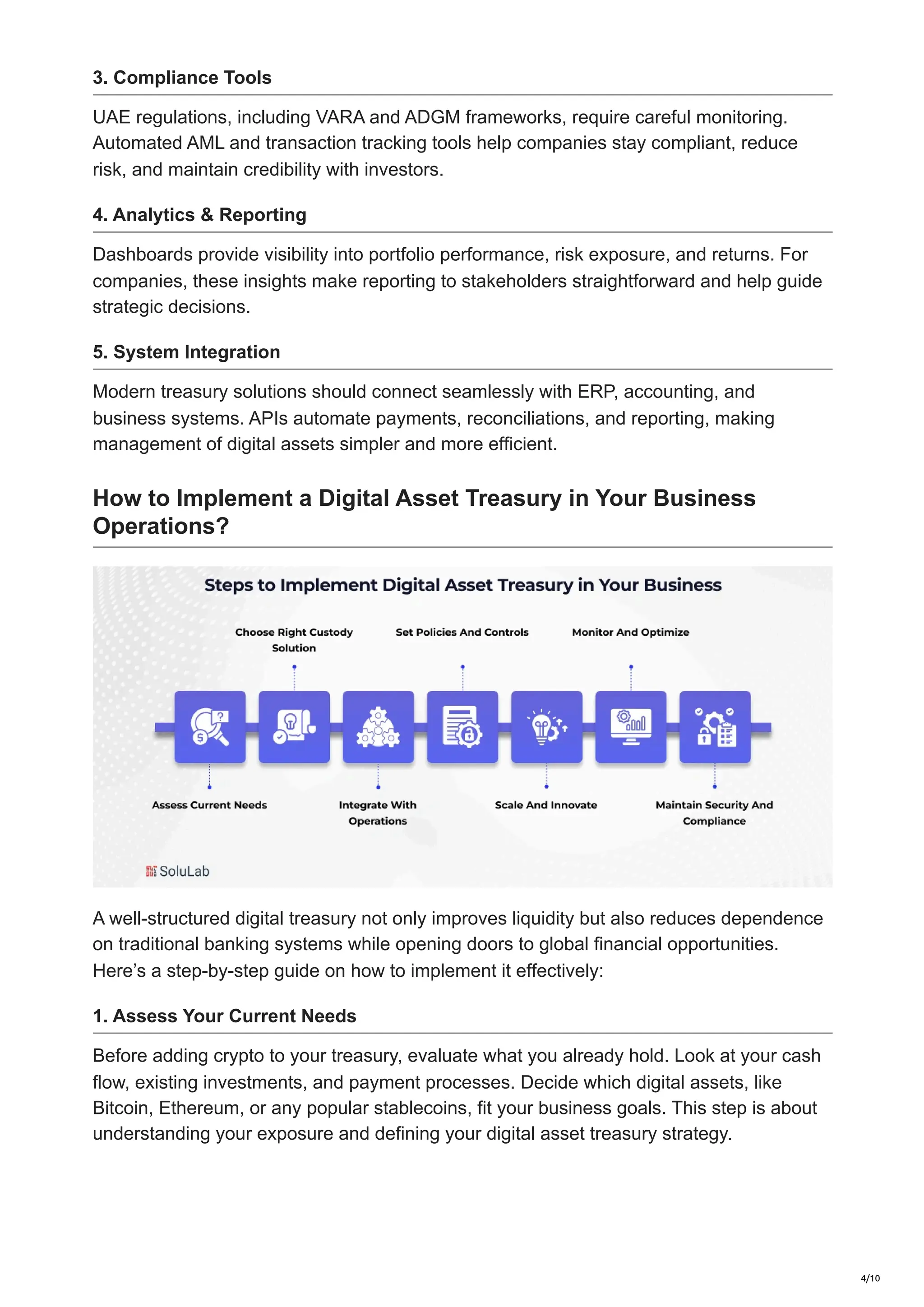 How Founders and Businesses Can Leverage Digital Asset Treasury in UAE | PDF