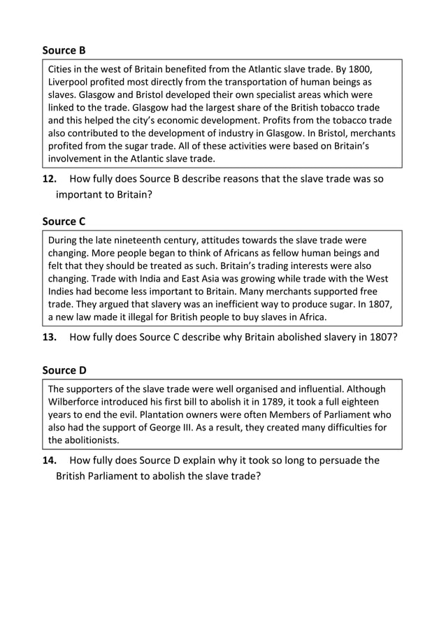 Example National 5 History questions How fully? PDF