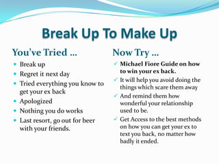 How get your ex back | PPTX