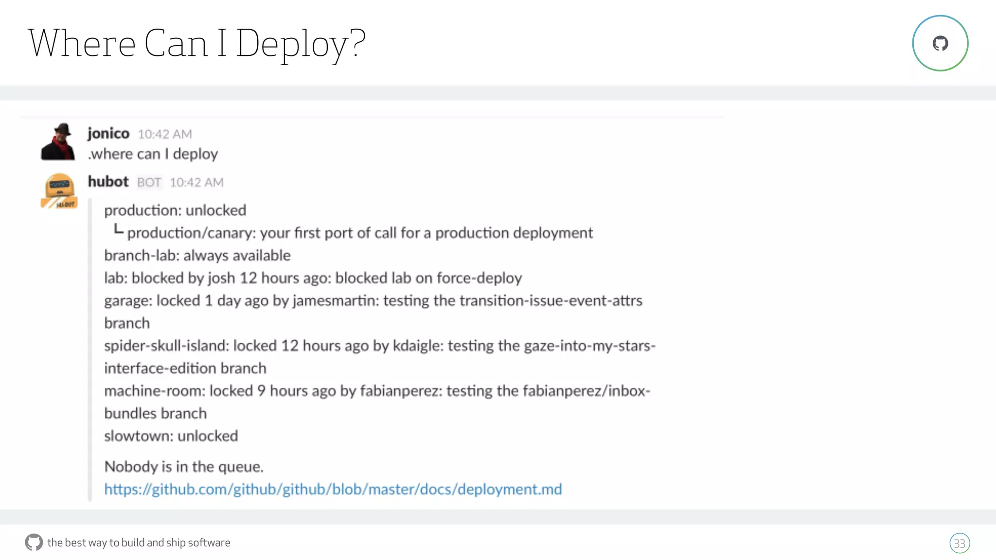 the best way to build and ship software
Where Can I Deploy?
33
"
 