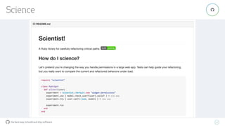 the best way to build and ship software
Science
52
"
 