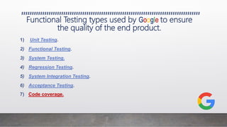 How google crush Quality Assurance | PPTX