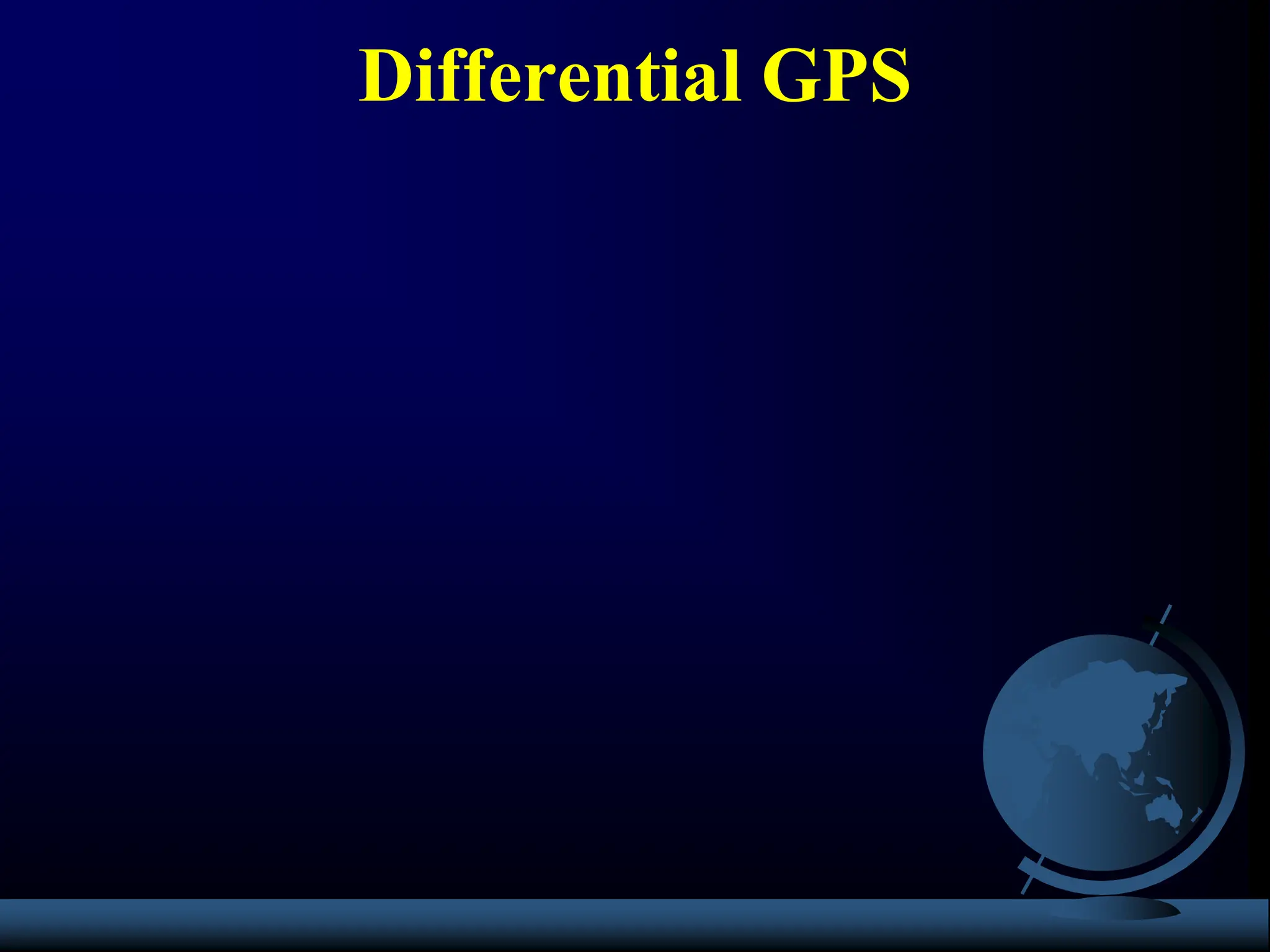 Differential GPS
 