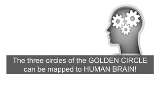 The three circles of the GOLDEN CIRCLE
can be mapped to HUMAN BRAIN!
 