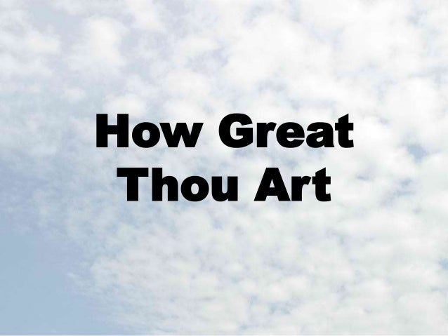 How Great Thou Art