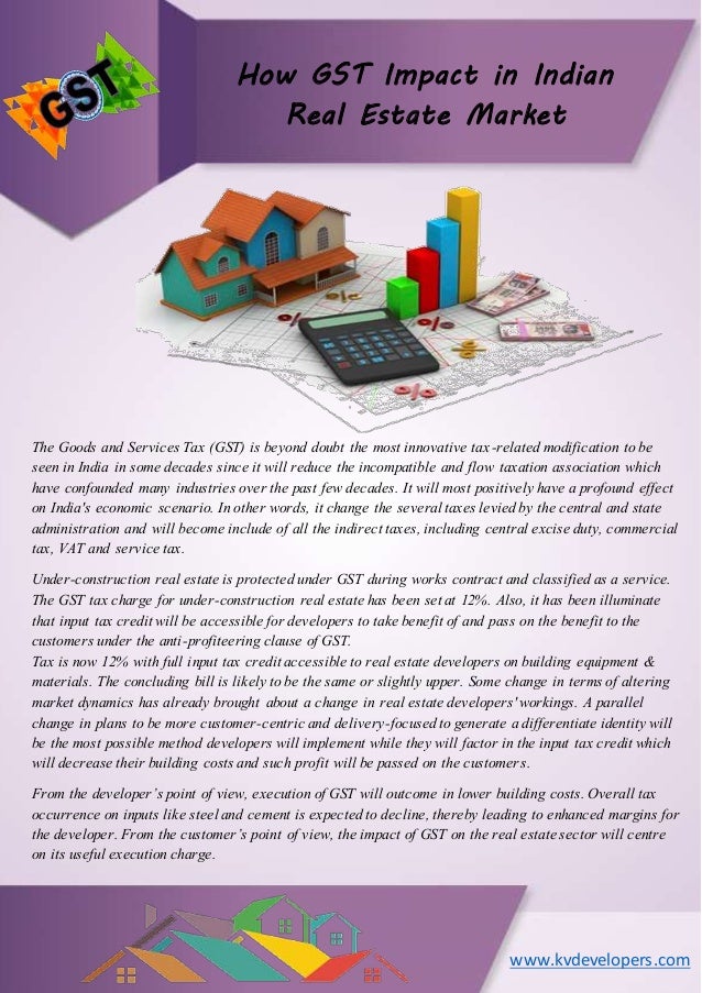 How gst impact in indian real estate market