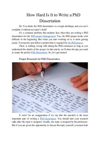 How to Pick a Dissertation Topic | Harvard University - The Graduate School of Arts and Sciences