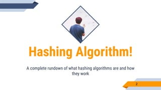 How Hashing Algorithms Work | PPTX