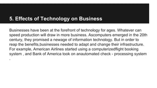 How has technology changed the way we conduct business | PPT