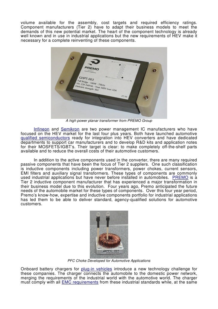 How hev technology is shaping tier 2 automotive suppliers