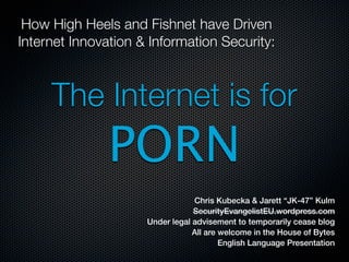 How high heels and fishnet have driven internet innovation final