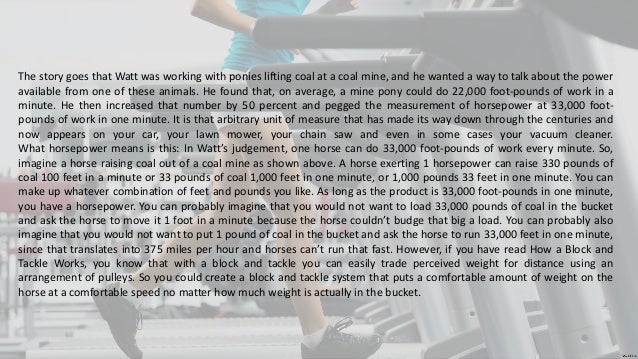 how horsepower works how horsepower works