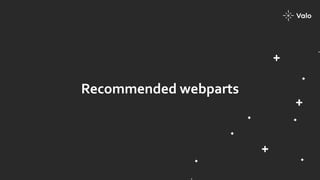 Recommended webparts
 