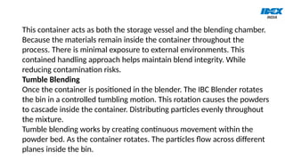 How IBC Blender and Powder Handling Systems Prevent Blend Segregation ...
